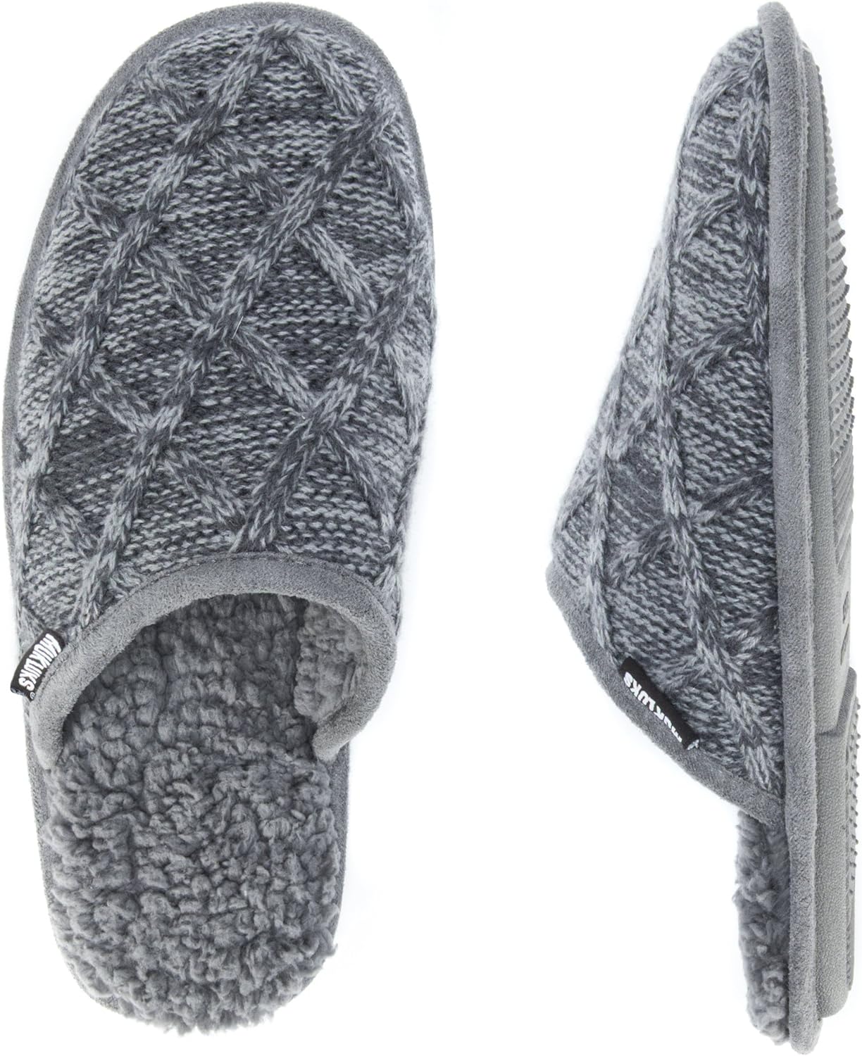 Muk Luks Men’s Gavin Slipper(Grey) - Muk Luks